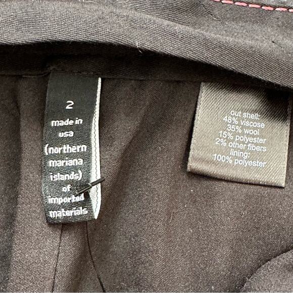 The Limited Pants Cassidy Fit Black Gray Pink Plaid Dress Work Pants Size 2 NEW - Picture 9 of 11